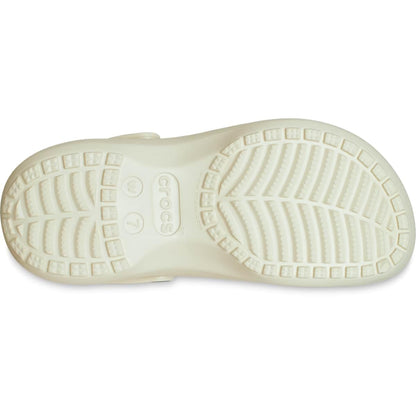Crocs Women's Classic Platform Clogs, Platform Shoes, Bone