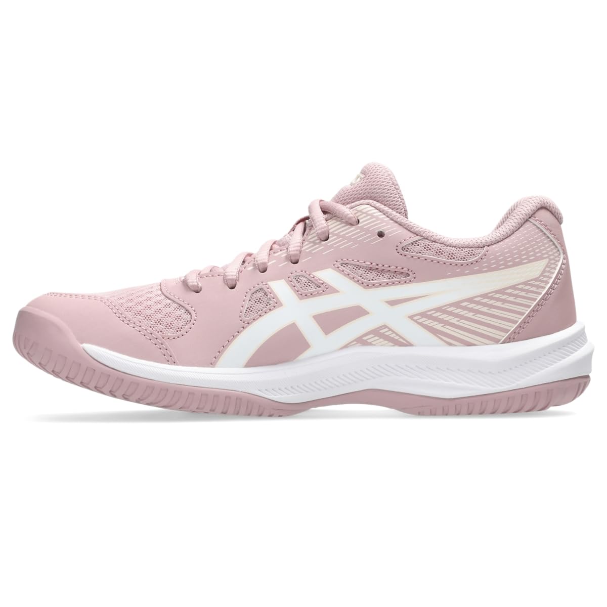 ASICS Women's Upcourt 6 Volleyball Shoes, MORGANITE/White
