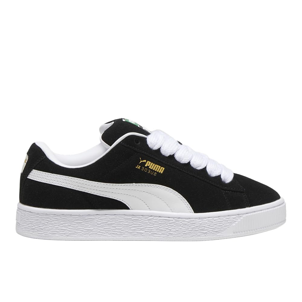 PUMA Mens Suede XL Shoes, Black White