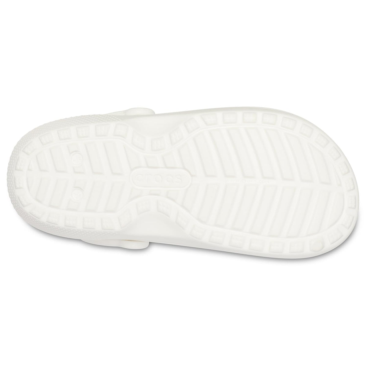 Crocs Men's and Women's Classic Lined Clog, White/Grey 2, US Men 5/Women 7