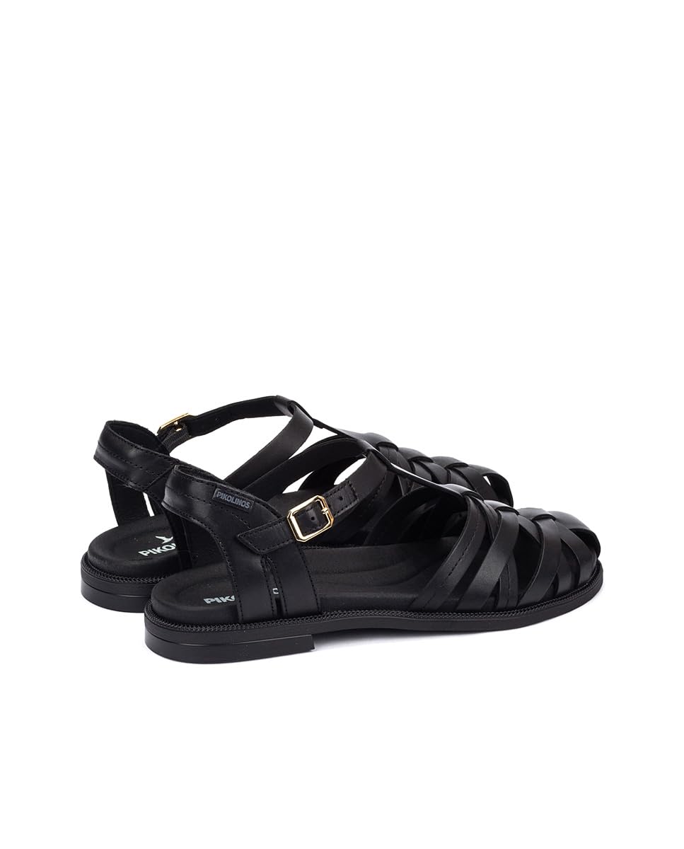 PIKOLINOS Semi-Closed Shoes Leather Navia for Woman Black