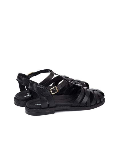 PIKOLINOS Semi-Closed Shoes Leather Navia for Woman Black