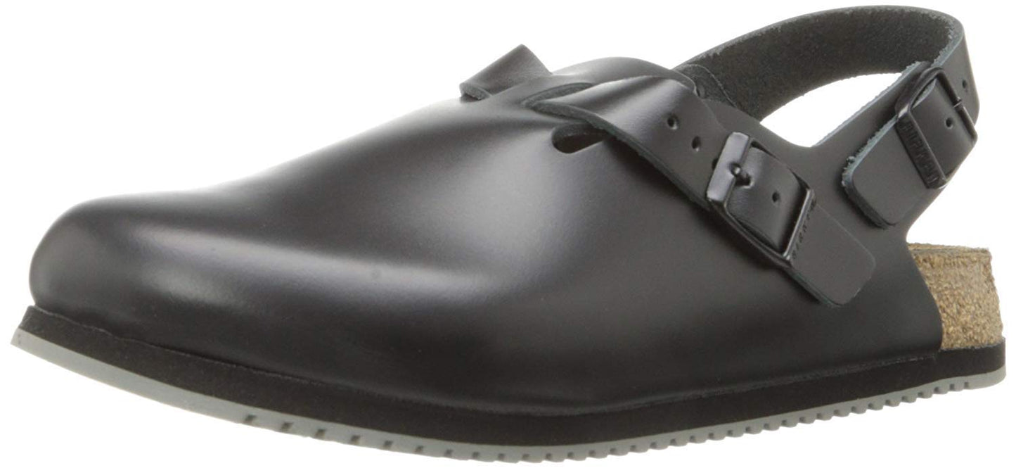 Birkenstock Tokio Super Grip Natural Leather Black