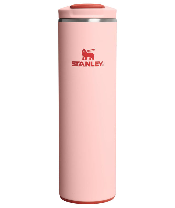 STANLEY Transit FlipTop Mug | Leakproof Coffee Travel Cup | Vacuum Insulated Stainless Steel | Stays Hot or Cold for Hours | BPA-Free | 16 oz | Peach Rose