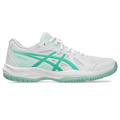 ASICS Women's Upcourt 6 Volleyball Shoes, White/Aurora Green