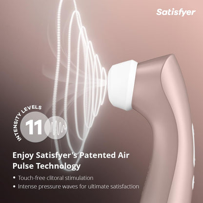 Satisfyer Pro 2+ Juguete Sexual Vibrador (Oro Rosa)