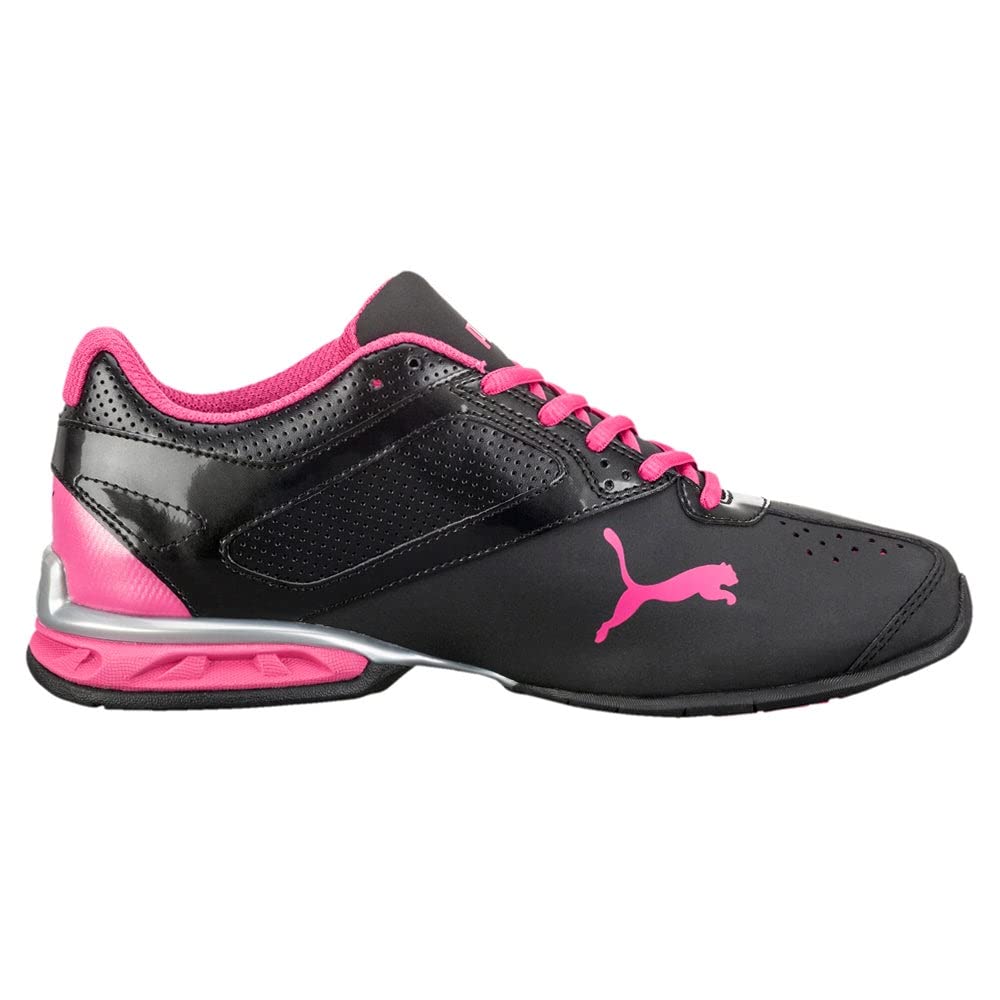 PUMA Women's Tazon 6 Sneakers, Puma Black/Puma Silver/Beetroot Purple