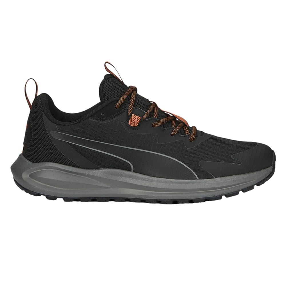 PUMA Mens Twitch Runner Trail Trail Running Sneakers Shoes - Black -
