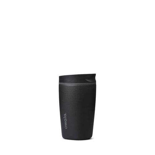 Owala Vaso Térmico de Café con Revestimiento Cerámico SmoothSip Slider de 12 oz (Muy, Muy Oscuro)