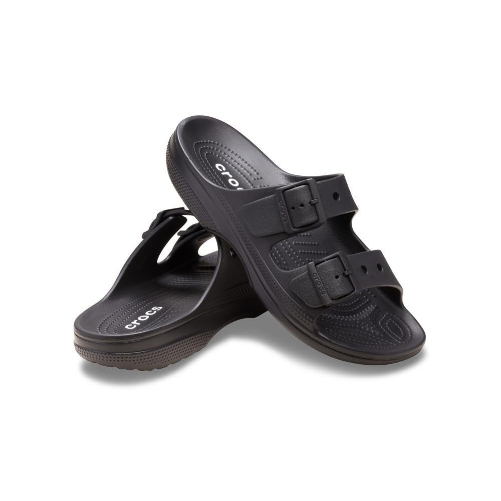 Crocs Mens Classic Saturday Slide, Black