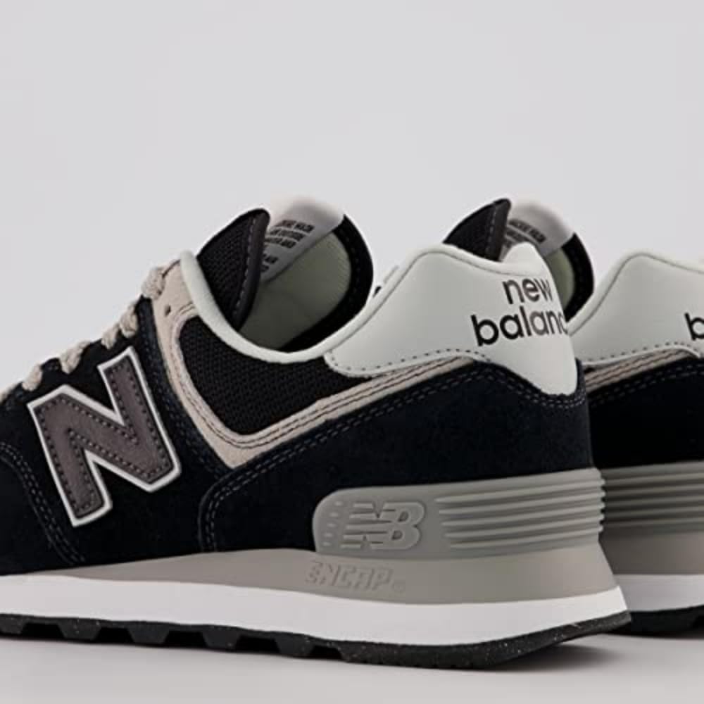 New Balance Women's 574 Core Sneaker, Black/NB White