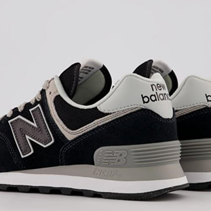 New Balance Women's 574 Core Sneaker, Black/NB White