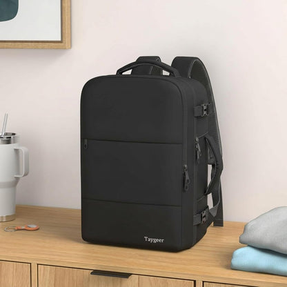 Taygeer Mochila de Viaje para Laptop de 15.6" (Negro)