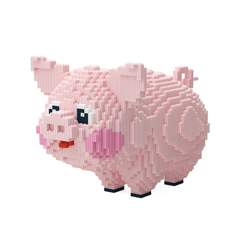BDYDT Set de Micro Bloques de Construcción de Cerdo Animal (2745 Piezas)