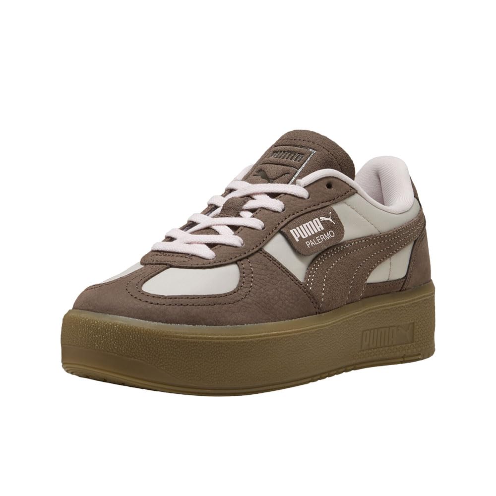 PUMA Womens Palermo Elevata Wine Club Lace Up Sneakers Shoes Casual - Brown -