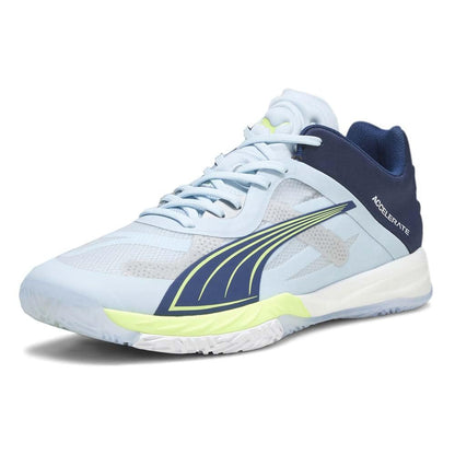 PUMA Mens Accelerate Nitro Sqd Racket Sneakers Shoes - Blue -