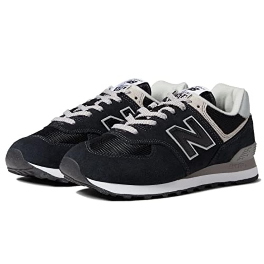 New Balance Women's 574 Core Sneaker, Black/NB White