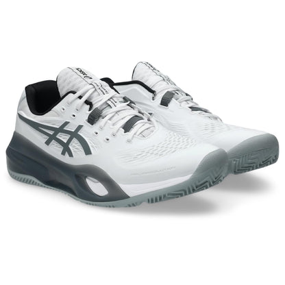 ASICS Men's Gel-Resolution X Padel Tennis Shoes, White/Steel Grey