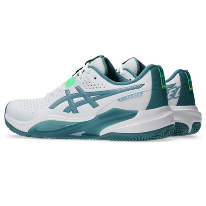 ASICS Men's Gel-Challenger 15 Padel Tennis Shoes, White/Misty Pine