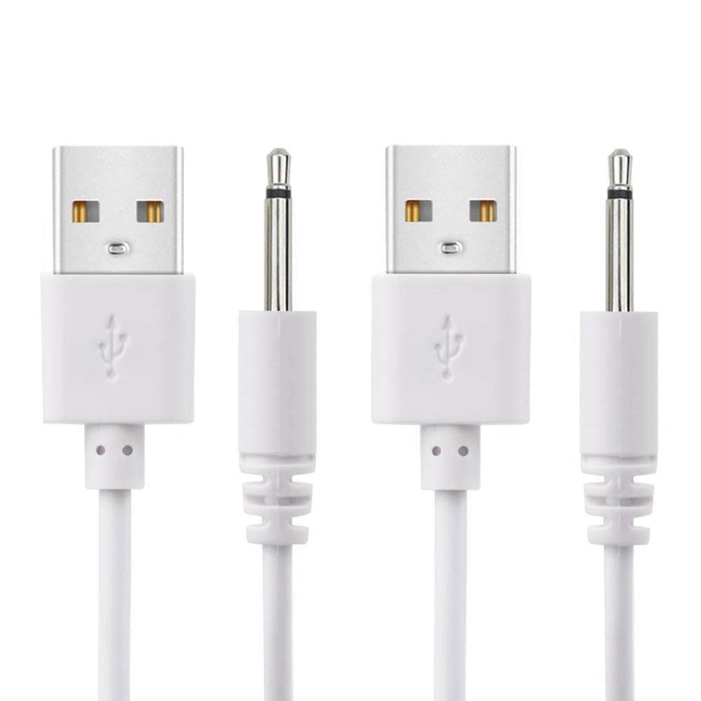 BATSOEASY Cable de Carga de Repuesto DC a USB de 2.5mm (2.7ft / Paquete de 2)