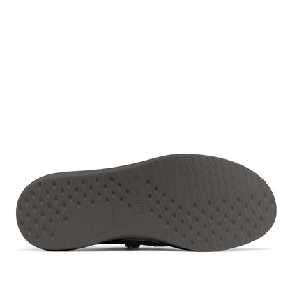 Columbia Mens Boatside Leather, Black/Dark Grey