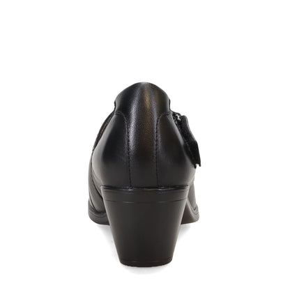Clarks Black's Emily 2 Mabel Pump, Black Leather