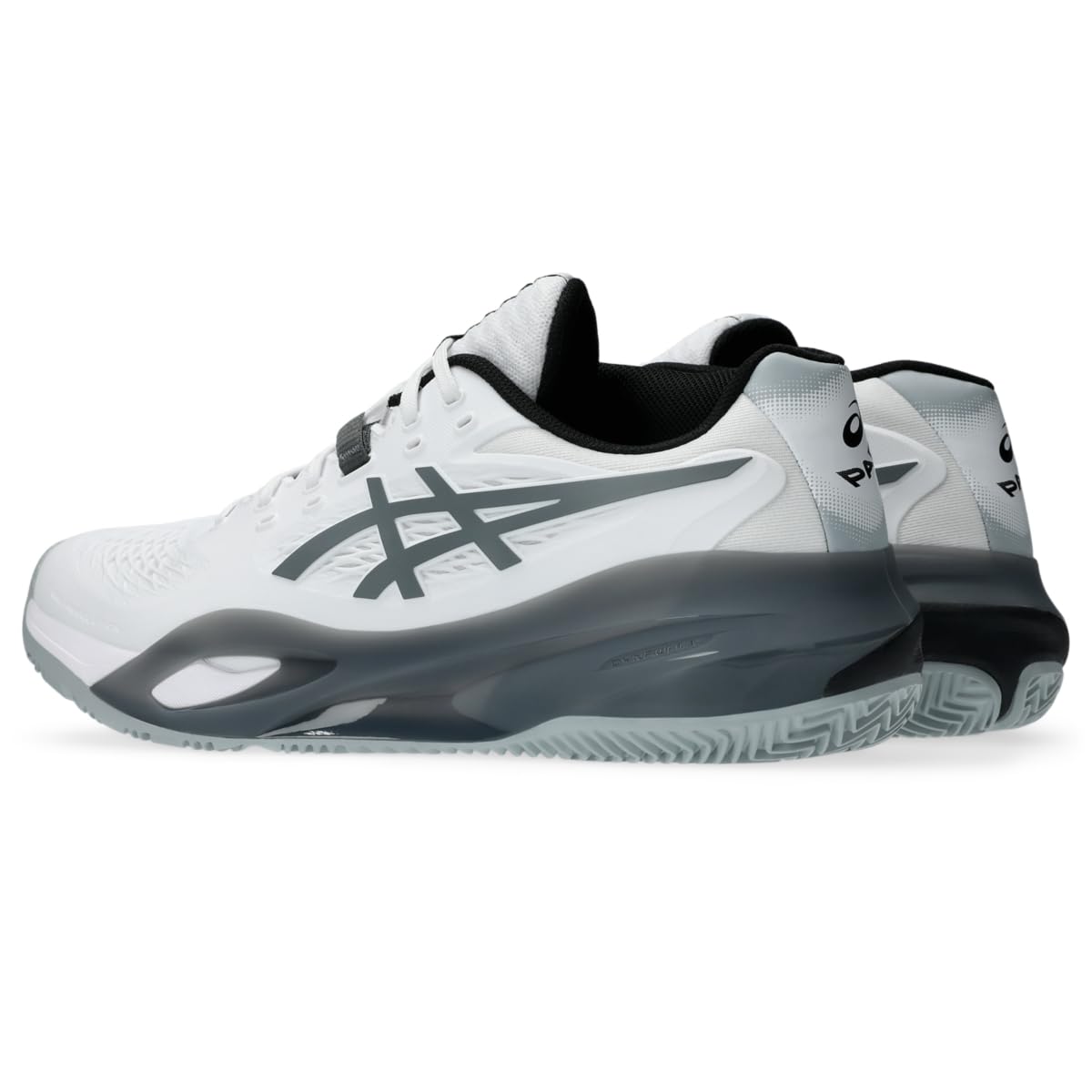 ASICS Men's Gel-Resolution X Padel Tennis Shoes, White/Steel Grey