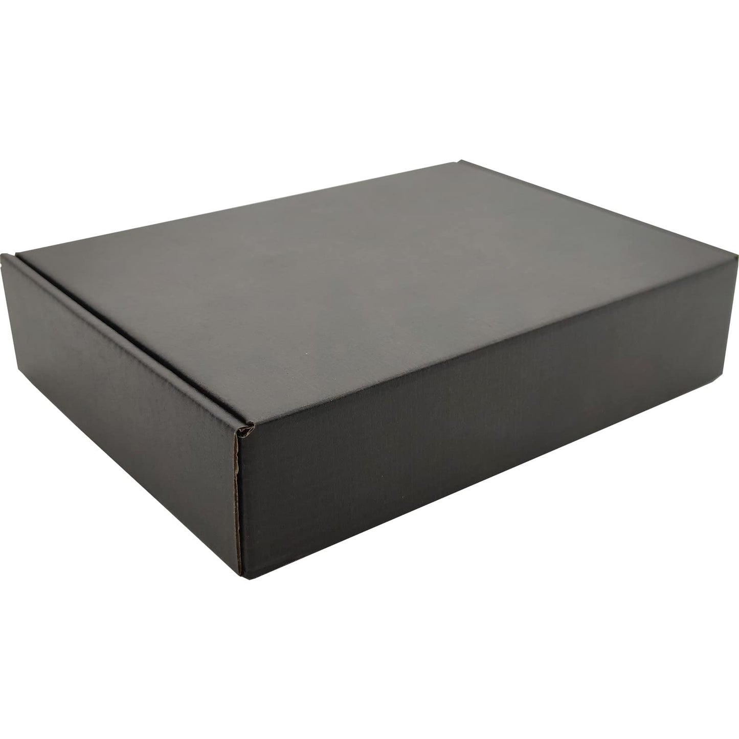 Lmuze Cajas de Envío de Cartón Corrugado Pequeñas (Paquete de 25 / Negro)