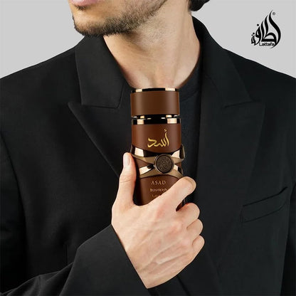 Lattafa Asad Bourbon EDP Unisex (3.4 Ounce / 100 ml)