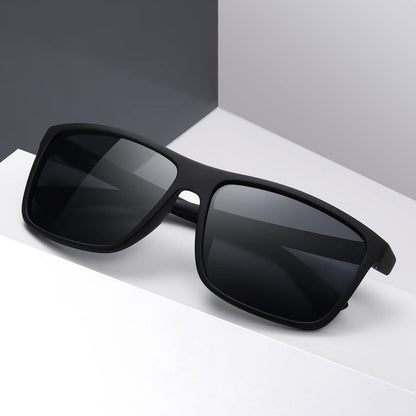 KWHZXGYY Lentes de Sol Polarizados Retro (Negro)