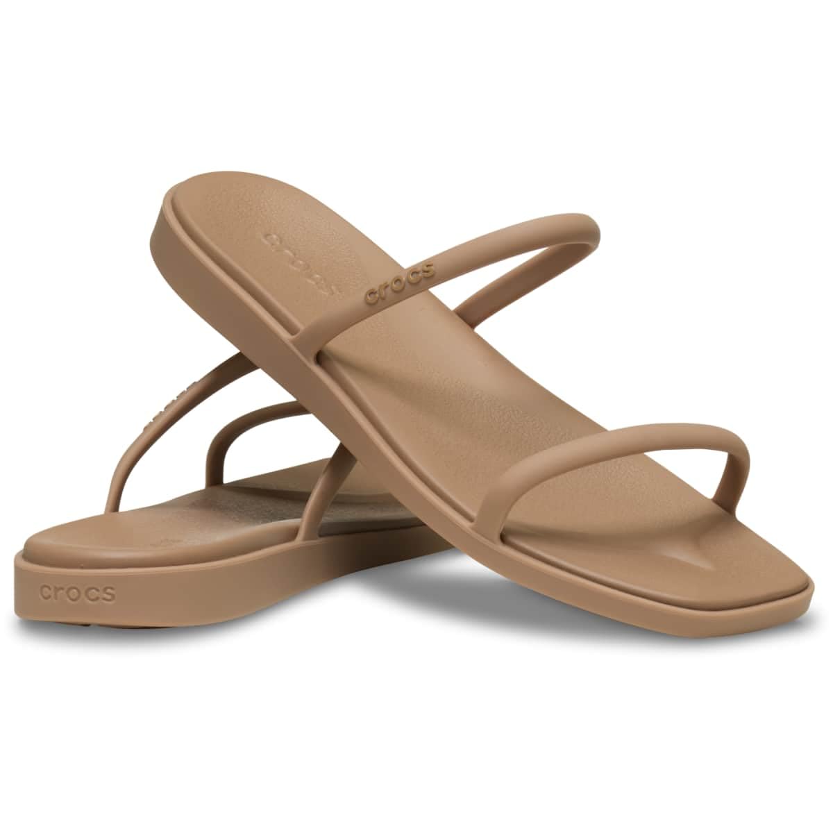 Crocs Women's Miami Two-Strap Sandals, Milk Chocolate