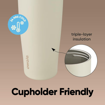 Owala Botella de Acero Inoxidable FreeSip Sway (30 oz / Tan)