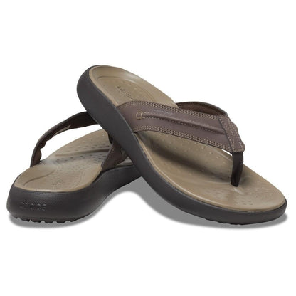 Crocs Men's Yukon Vista II Flip Flops, Men Sandals, Espresso