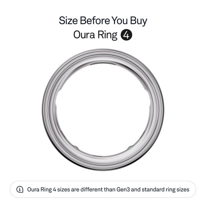 Oura Ring 4 Anillo Inteligente (Plata / Talla 8)