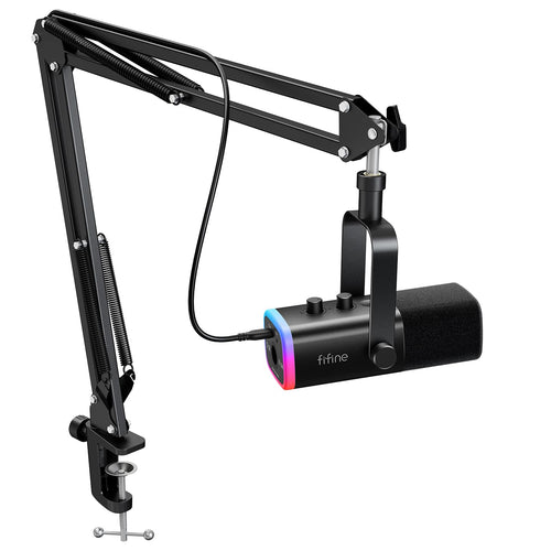 FIFINE Kit de Micrófono para Juegos AmpliGame AM8T