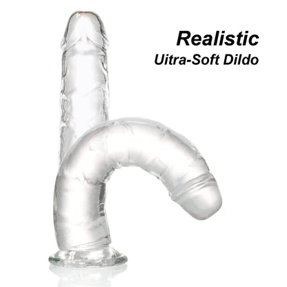 Consolador Realista de 7.1 pulgadas (Transparente)