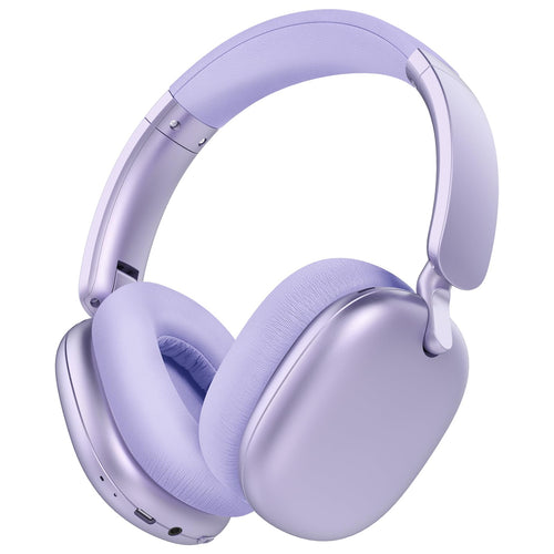 RORSOU C6 Audífonos Inalámbricos con Cancelación Activa de Ruido (Purple)