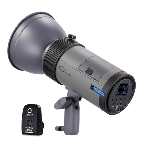 NEEWER Flash de Estudio para Exteriores Q300 (300Ws / Batería 7800mAh)