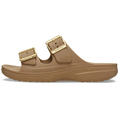 Crocs Women's Saturday Sandals Sepia/Metallic Buckle