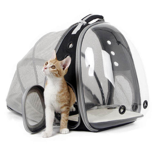 Mochila Transportadora Expandible para Gatos (Hasta 12 lbs)