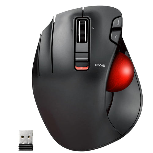 ELECOM Ratón Trackball para Zurdos EX-G (2.4 GHz)
