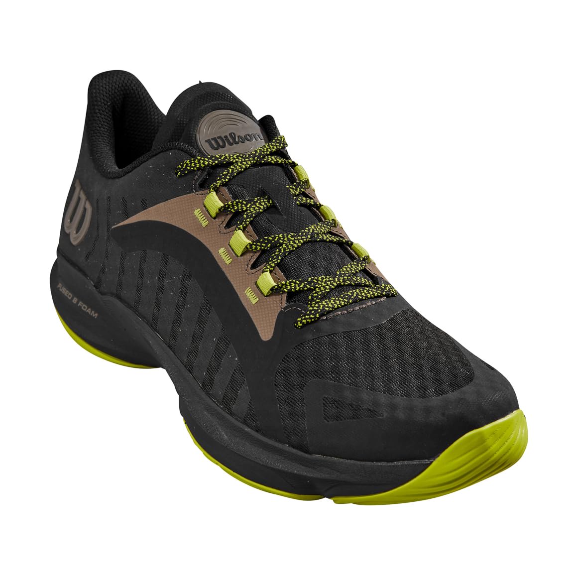 WILSON Hurakn Pro Men's Padel Shoe - Black/Lime Green/Falcon
