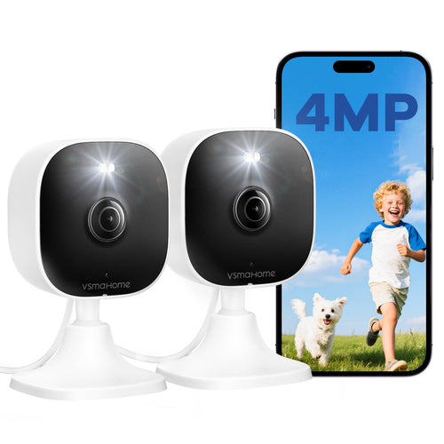 VSMAHOME Sistema de Cámaras de Seguridad 4MP (Pack de 2)
