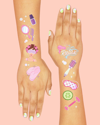 Tatuajes Temporales para Fiesta de Spa (62 Estilos)