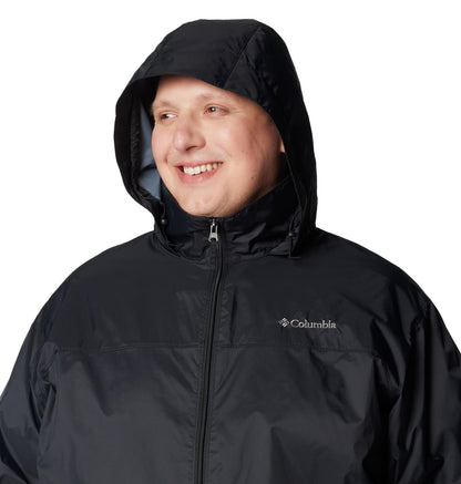 Columbia Chaqueta Impermeable para Hombre (Negro / Talla M)