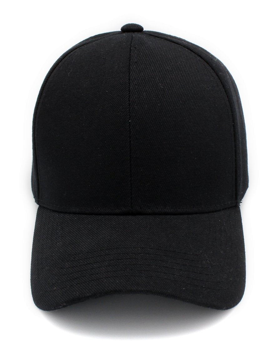 Gorra de Béisbol Clásica Ajustable (Negro)