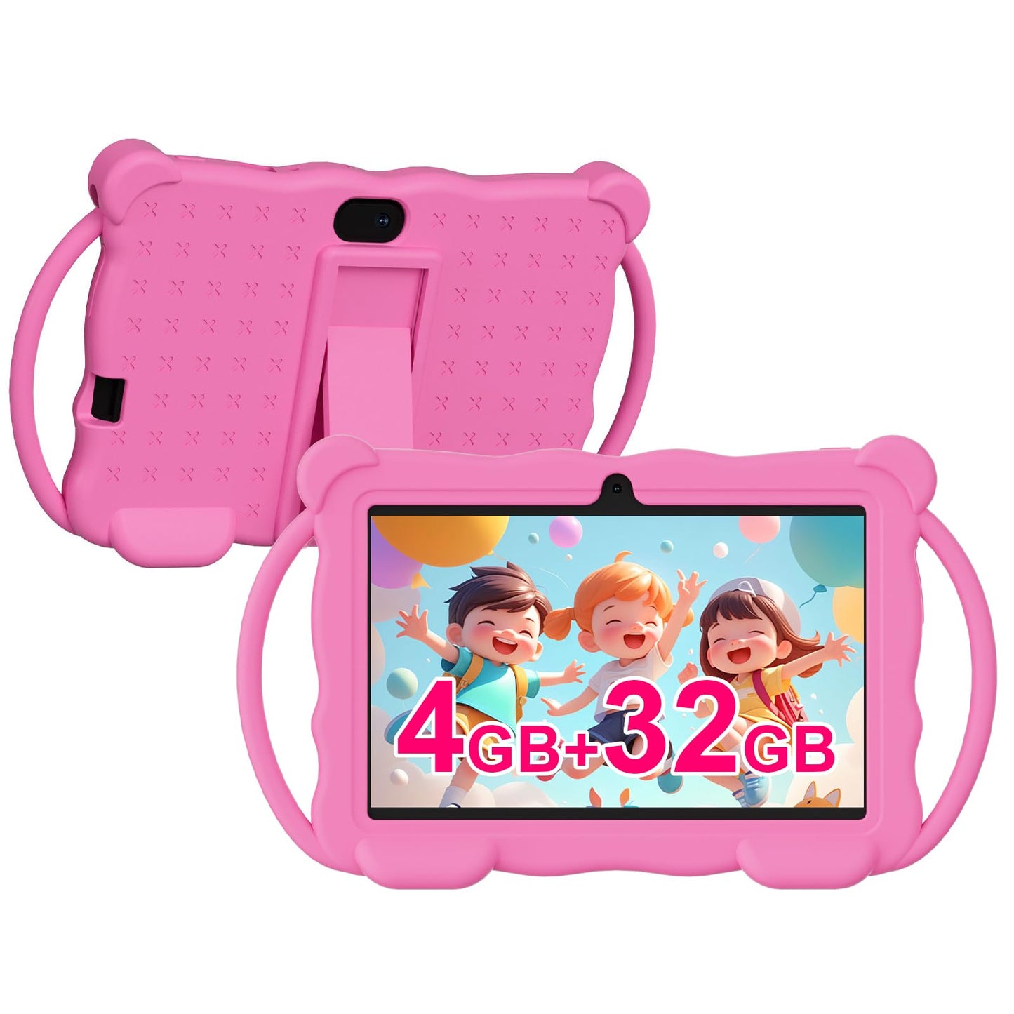 Nyxolaria Tableta para Niños de 7 Pulgadas (32GB / Rosa)