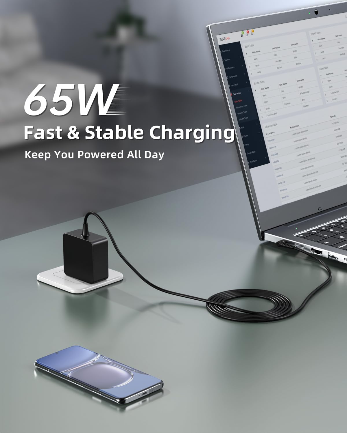 Cargador Superer para Laptop Lenovo (65W/45W)