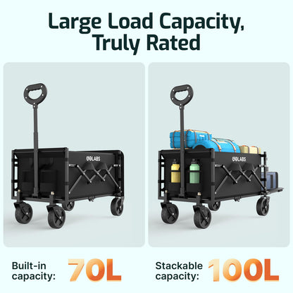 Golabs Carrito de Carro Plegable (100L / 350lb)