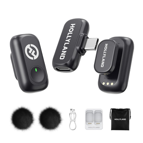 Hollyland Micrófono Inalámbrico Magnético Lark A1 (2 Transmisores + Receptor USB-C)